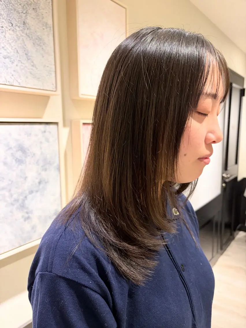 セミロング モデル様募集中 ✂️カギワダのヘアスタイル