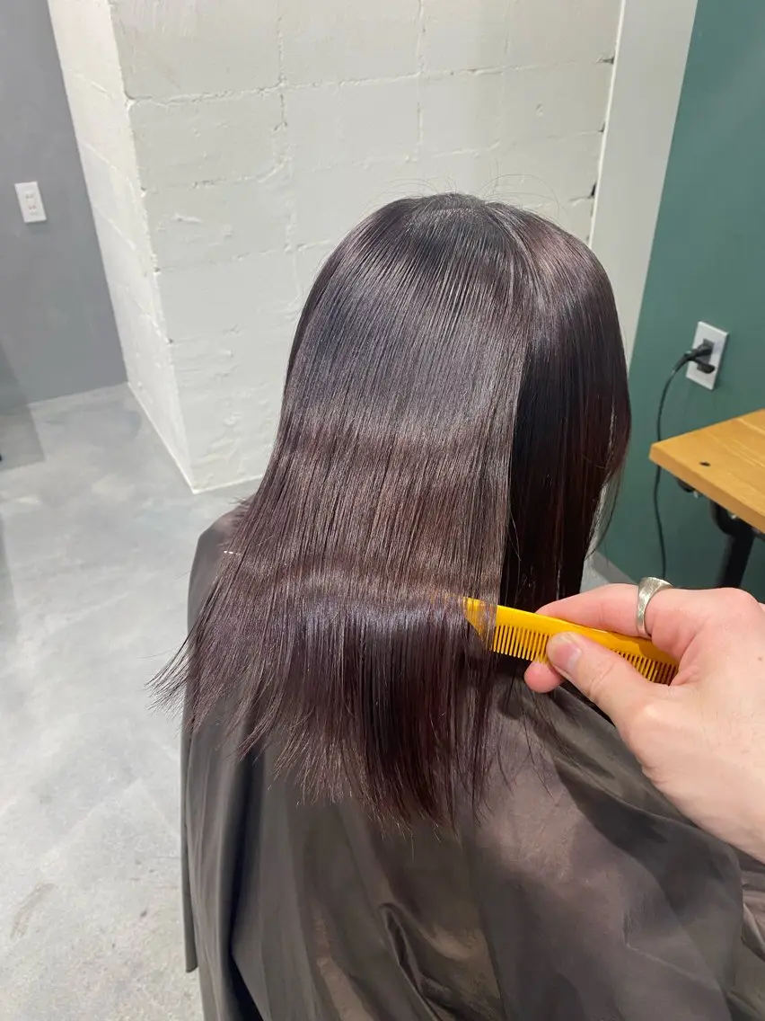 ミディアム カラー 髪質改善 ヘアカラー トリートメント 梅田中崎町髪質改善 /オキヒロト/エコルのヘアスタイル