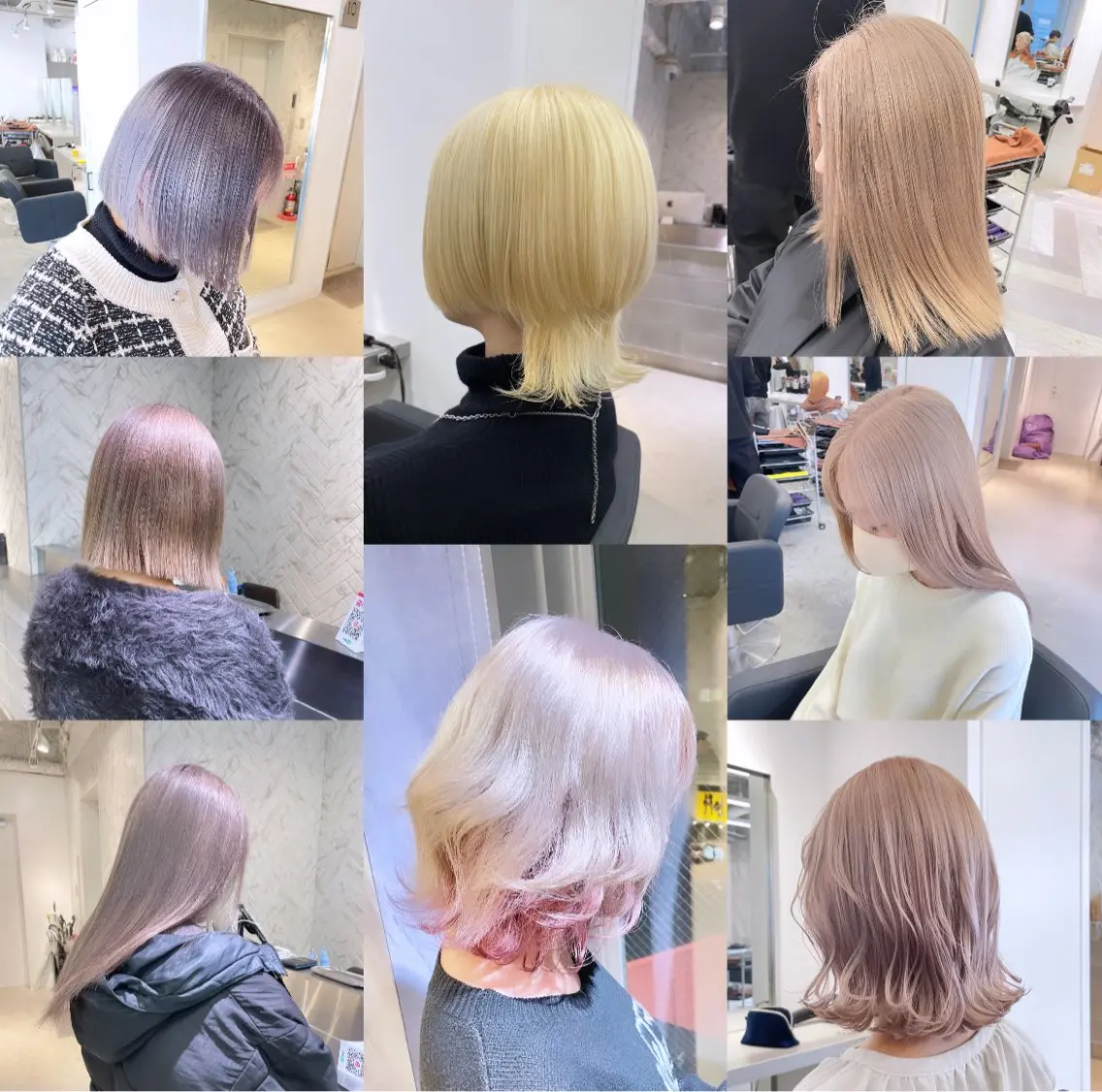 ミディアム カラー カット ヘアカラー トリートメント ヘアセット 🎗副店長/井上 竜 ブリーチ指名No.1のヘアスタイル