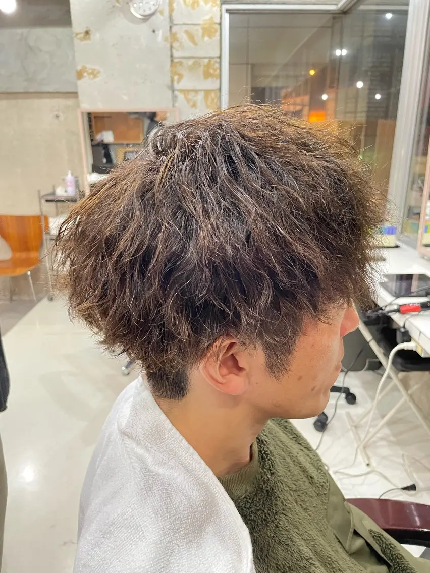 ショート ツイストパーマ PERCUT 中島快のヘアスタイル