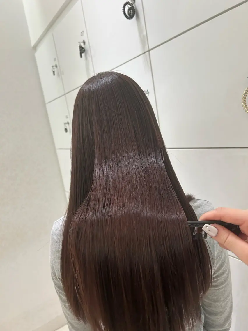 ロング パーマ 縮毛矯正 Hotaru/梅田 /茶屋町のヘアスタイル