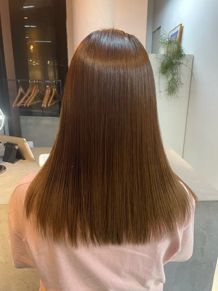 セミロング 髪質改善 トリートメント カットモデル募集中 🤍harunaのヘアスタイル
