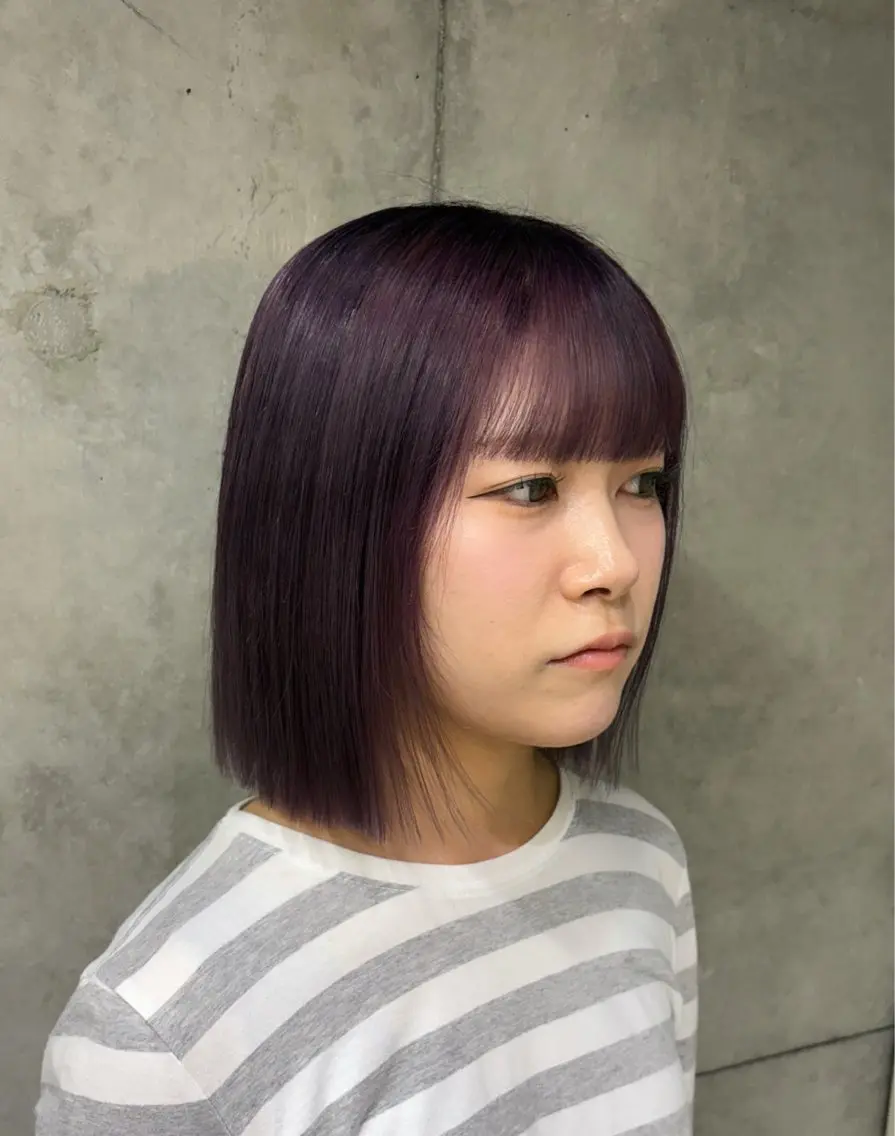 ショート カラー バイオレットカラー ヘアカラー 茅ヶ崎/ハイトーン/ Ramuのヘアスタイル