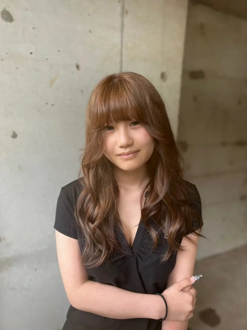 セミロング カラー カット ヘアカラー トリートメント Liere Muuのヘアスタイル