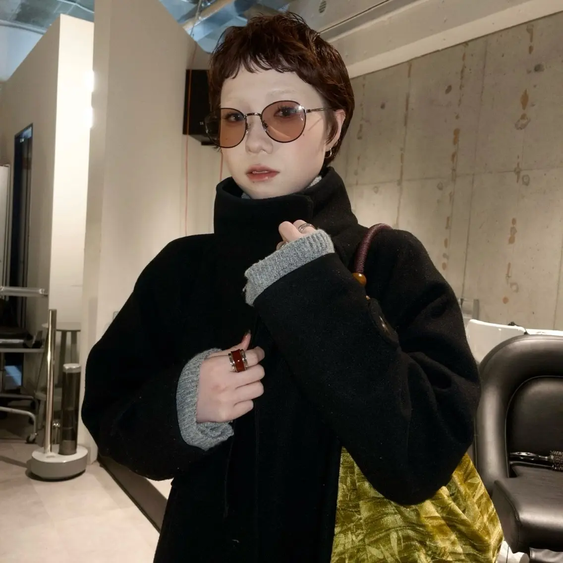 ショート パーマ miu🪅縮毛矯正 モデル募集のヘアスタイル