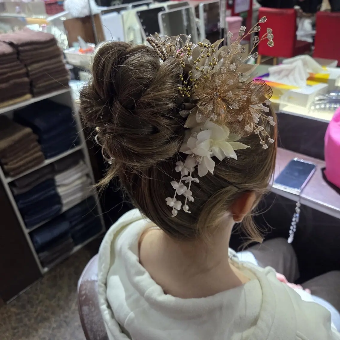 ヘアアレンジ お団子ヘア 中村  美暁のヘアスタイル