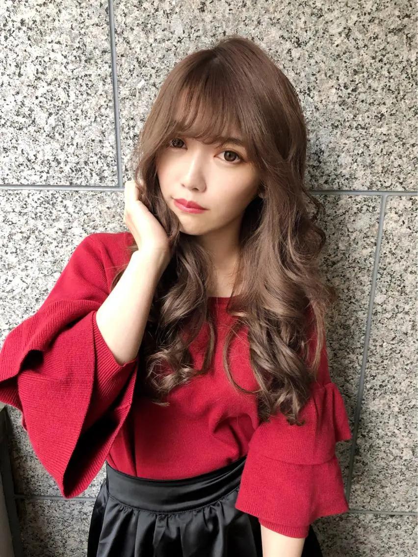 👩🎓学生限定👩🎓カット&ヘアフルカラー & 超音波アイロンTOKIOインカラミトリートメント☆韓国人風ヘアの写真