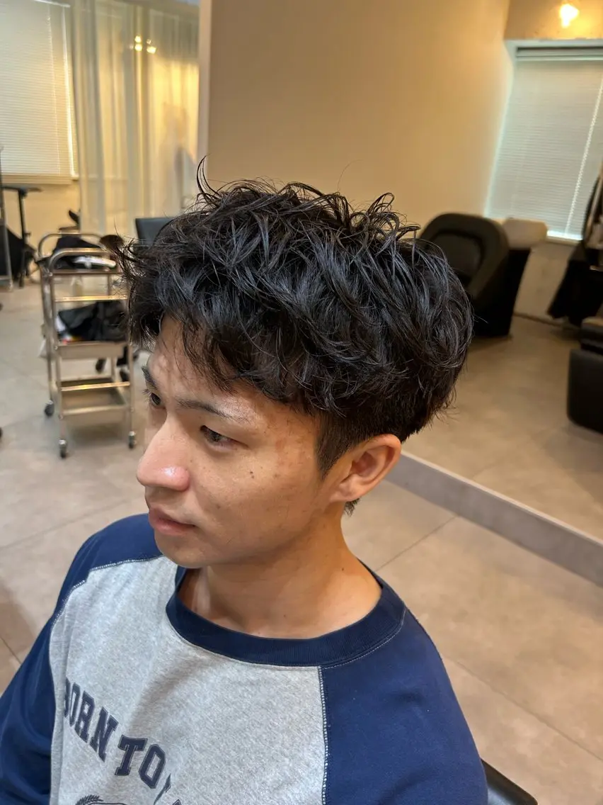 メンズ メンズパーマ カット パーマ トリートメント 天神大名メンズ特化 シュウのヘアスタイル