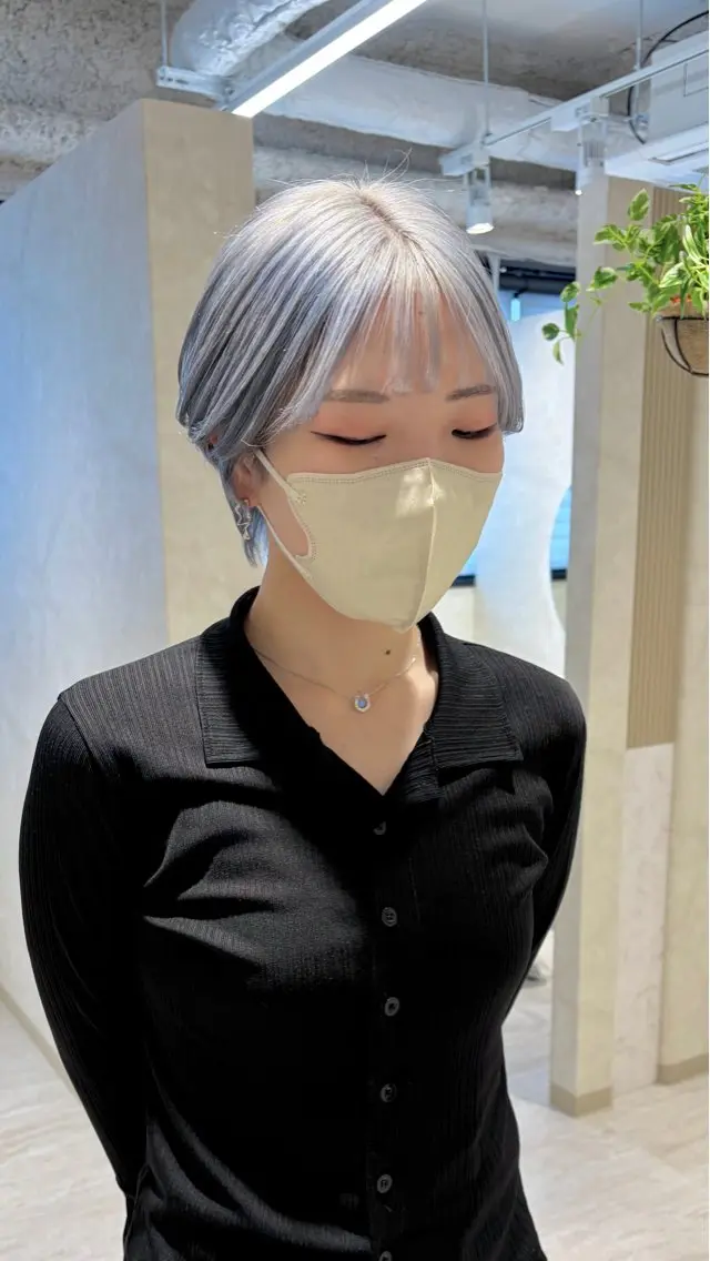 ショート カラー カット ヘアカラー トリートメント くびれヘア•カラー 飛鳥 薫のヘアスタイル