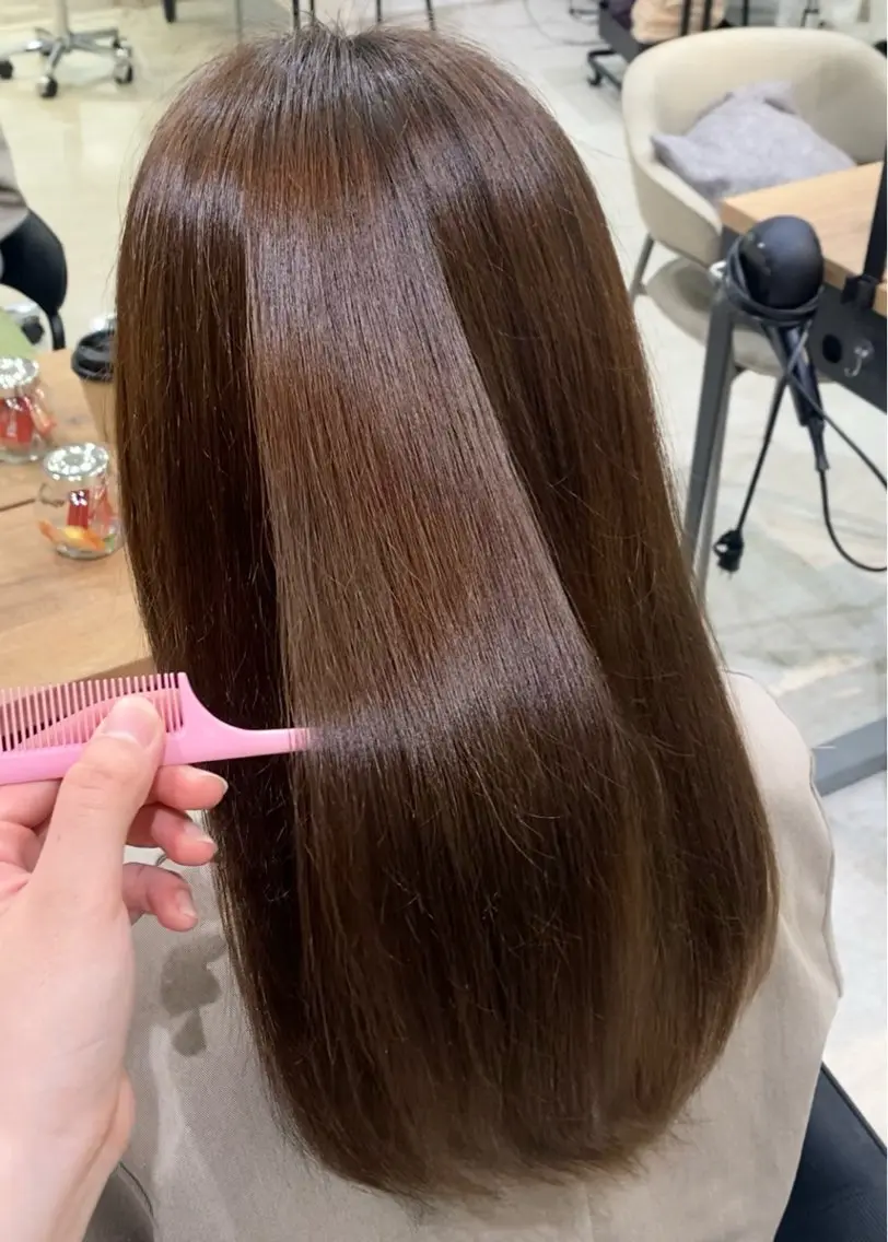 ✨髪の内部からダメージを補強してサラツヤ髪に✨髪質改善 new VIEW treatment 💎の写真