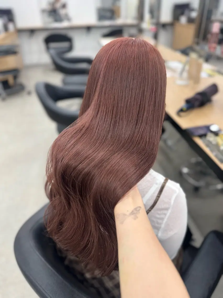 セミロング カラー ヘアアレンジ ヘアカラー トリートメント ヘッドスパ ヘアセット 🤍淡色ピンク&ラベ ンダーYUKI🤍のヘアスタイル