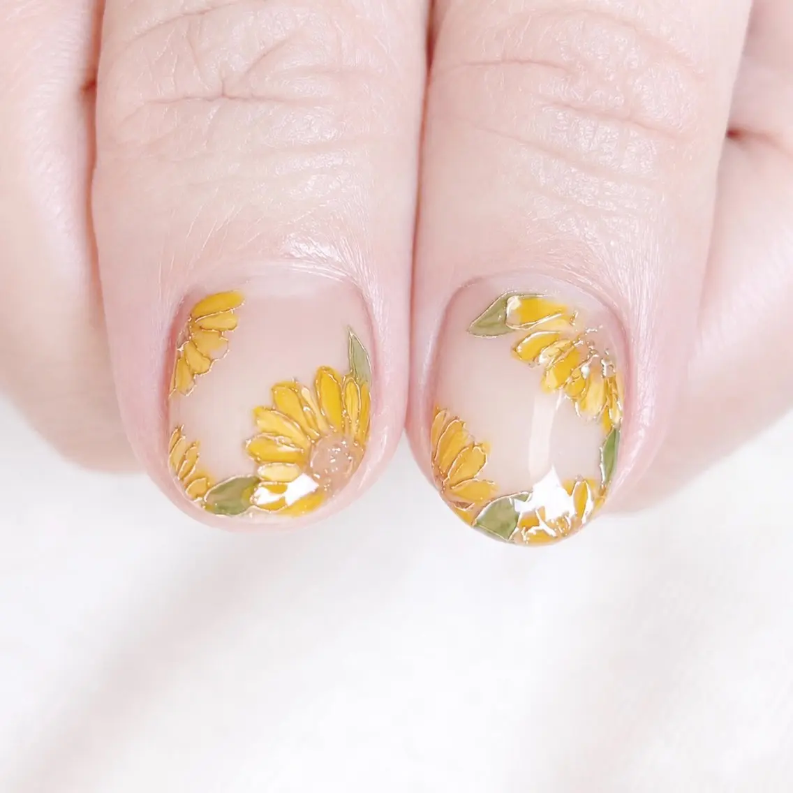 ネイル アートネイル フラワーネイル ジェルネイル ニュアンスネイル オフィスネイル ハンドネイル usagi nailのネイルデザイン