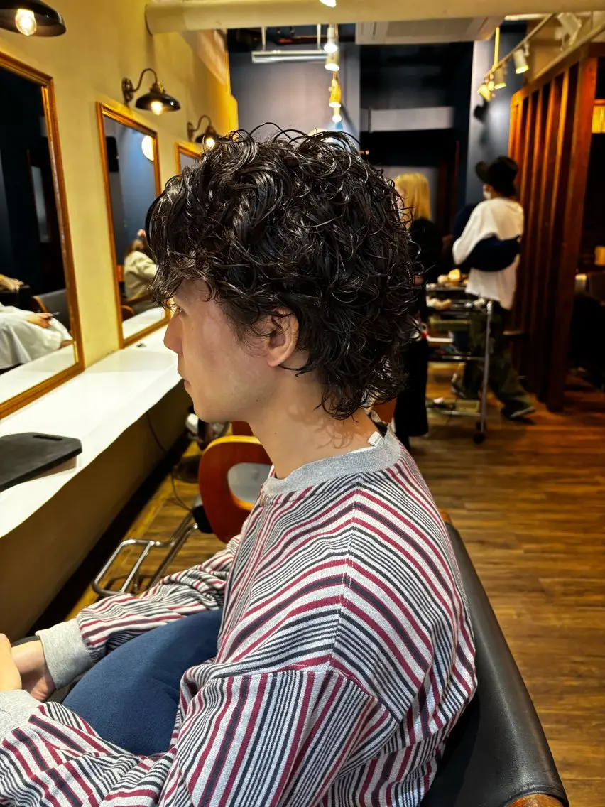 パーマ メンズ カット パーマ 垂見 侑哉のヘアスタイル