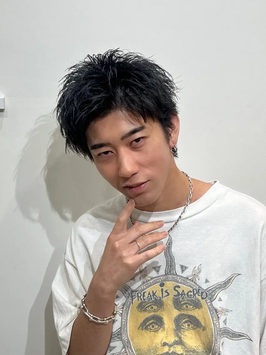 ショート メンズ スパイキーショート ショートヘア カット メンズ特化パーマ &カラー🔥小倉大和のヘアスタイル