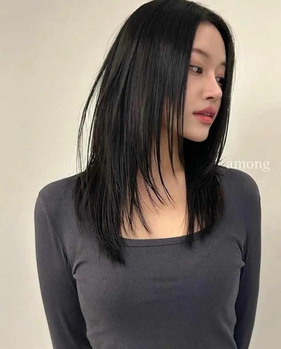 セミロング カラー カット ヘアカラー トリートメント レイヤー/グレージュ 髪質改善/コウスケのヘアスタイル