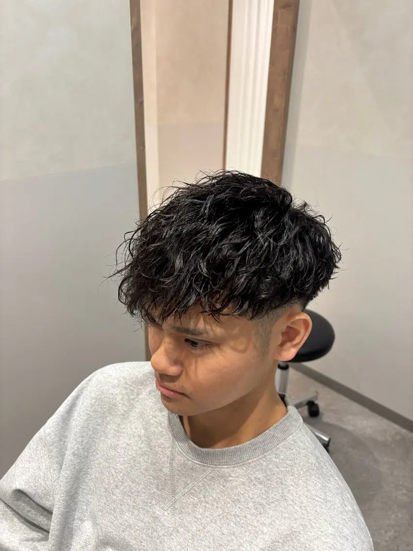 パーマ メンズ カット パーマ 【メンズ特化】 神谷洸季のヘアスタイル