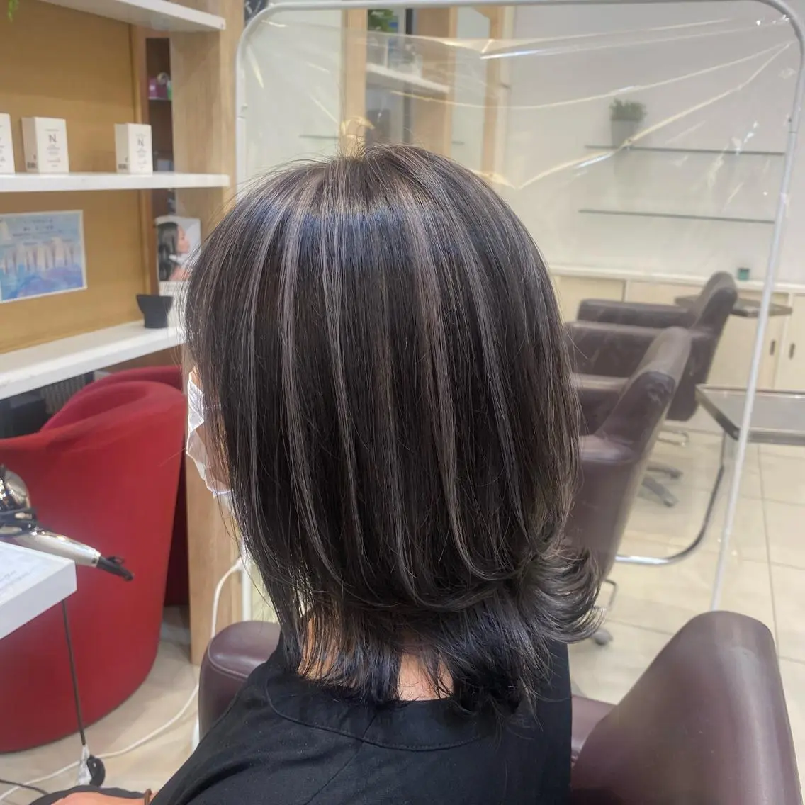 ミディアム カラー ヘアカラー トリートメント ヘッドスパ 【カラー指名No1✨ 】HIBIKI国分寺のヘアスタイル