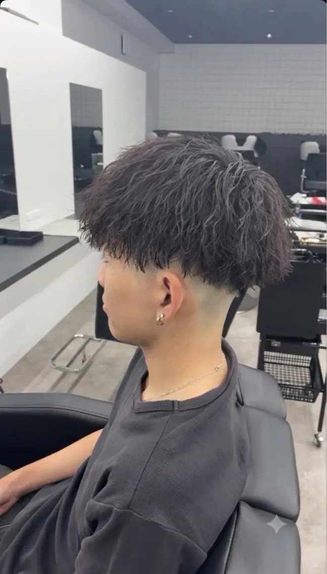 パーマ メンズ マッシュ メンズパーマ ツイストスパイラルパーマ スパイラルパーマ 澤田 直樹のヘアスタイル
