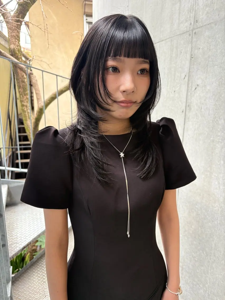 セミロング カラー カット ヘアカラー トリートメント yuuna/ ハッシュカット🎀のヘアスタイル