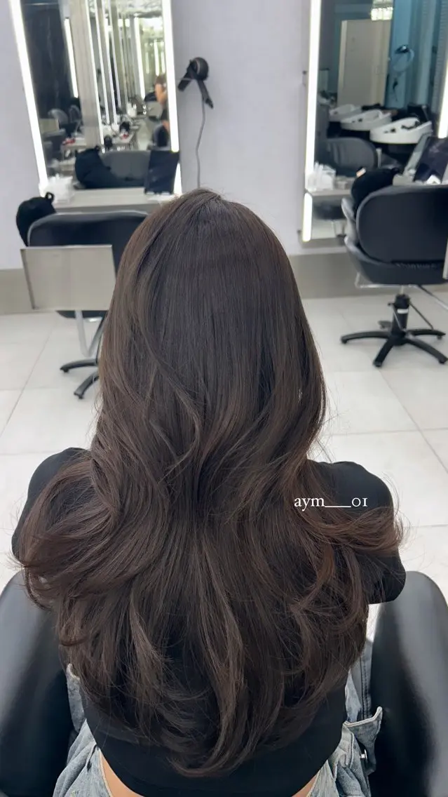 ロング カット ヘアカラー トリートメント 銀座/韓国ヘア🤍 レイヤーAYUMIのヘアスタイル