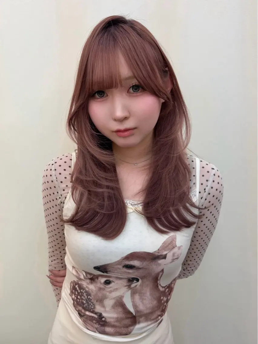 セミロング ヘアカラー ai | 似合わせhair♡のヘアスタイル