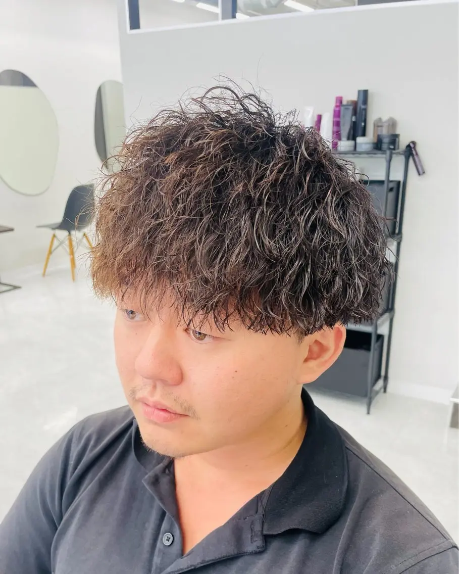 パーマ メンズ カット パーマ 👑メンズ/パーマ/ 小島桐弥👑のヘアスタイル