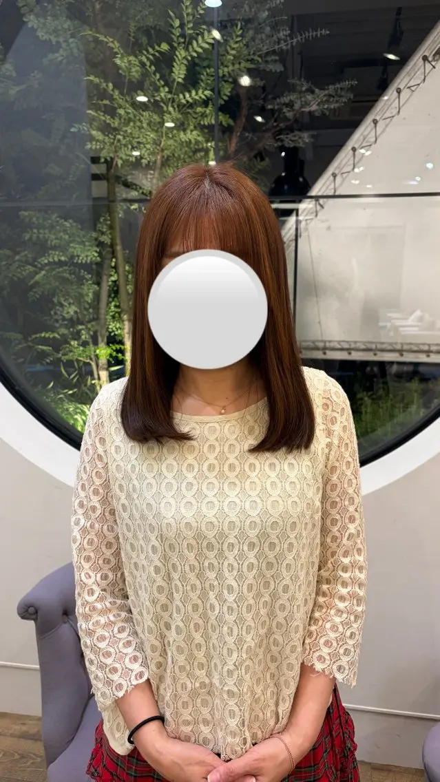 ロング MAHAE 岡田のヘアスタイル