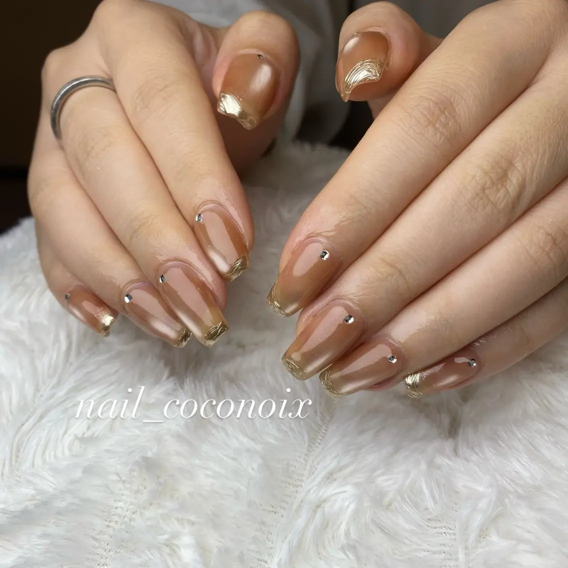 ミディアム ハンドネイル coconoix 🍊mizukiのネイルデザイン