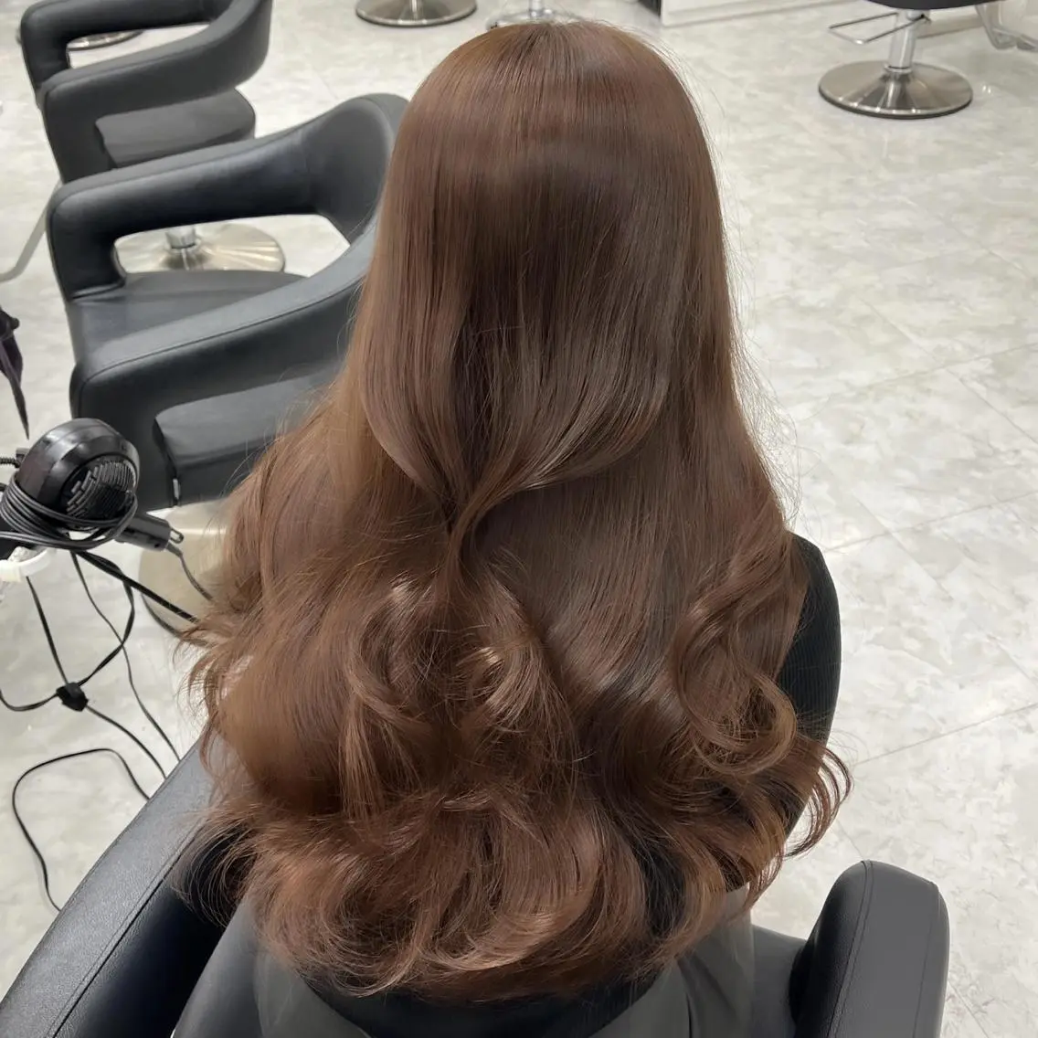 ロング カラー ヘアアレンジ ブリーチ 透明感カラー ブリーチなしカラー 韓国風ヘア レイヤーカット 🤍韓国ヘア特化 🤍力丸🤍のヘアスタイル