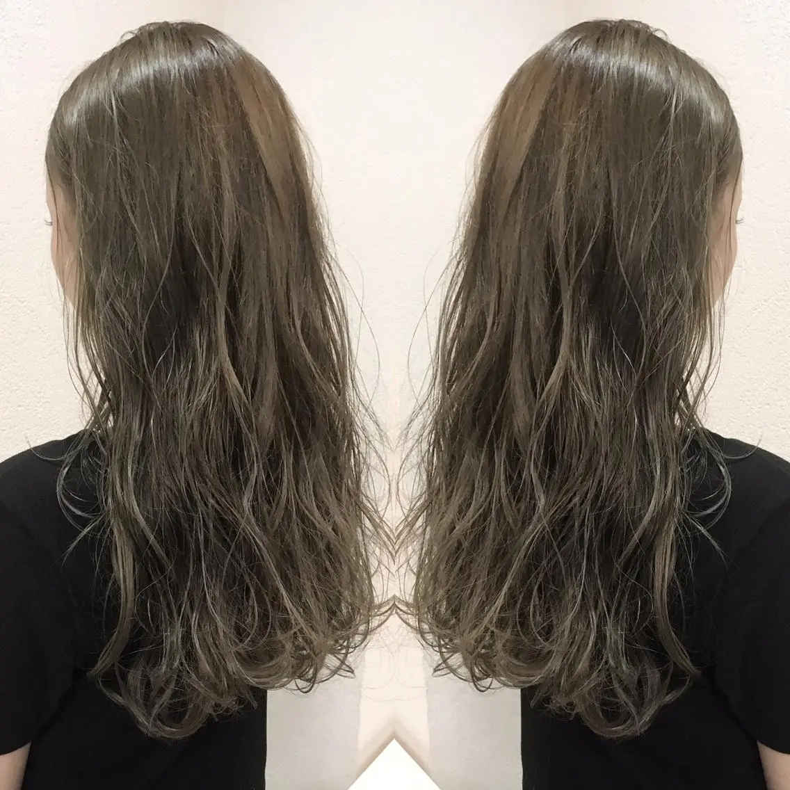 ロング カラー シールエクステ⭐️ オオミタクヤのヘアスタイル