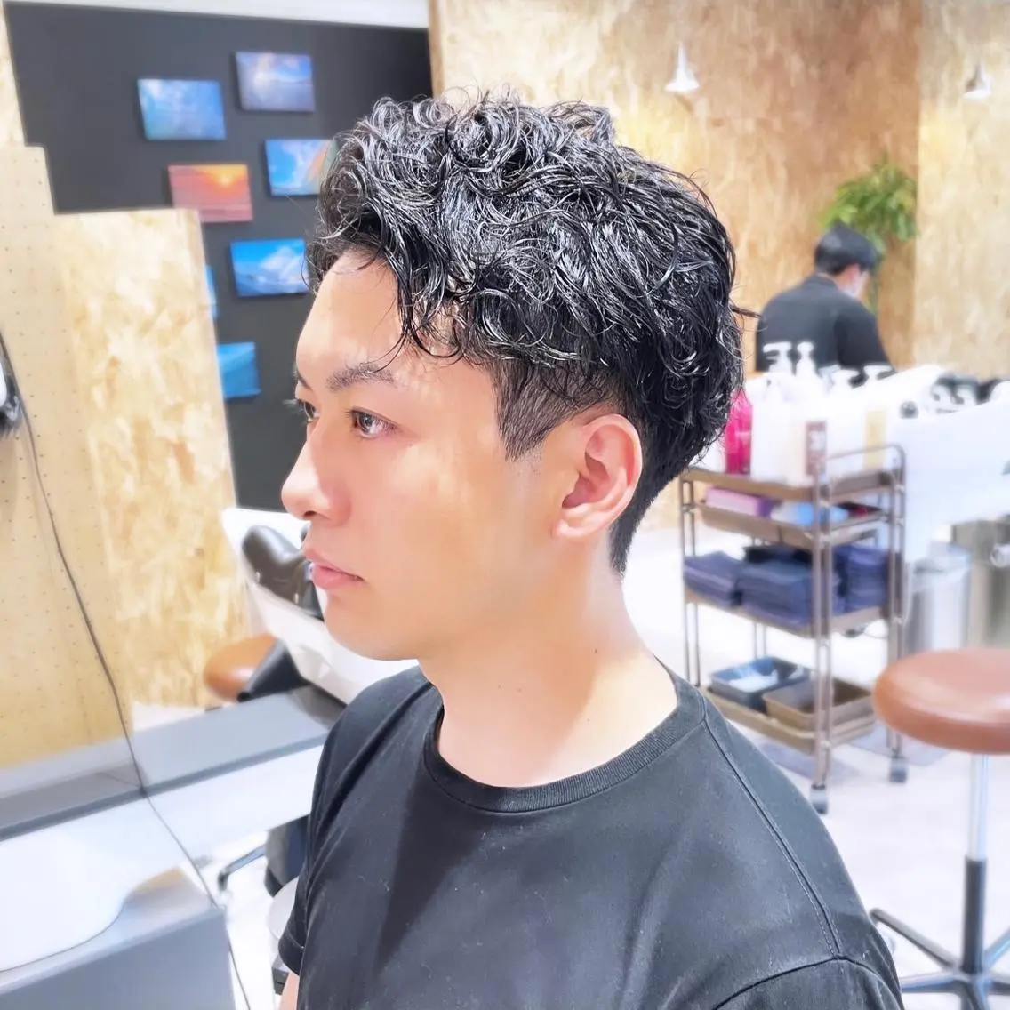 メンズ メンズパーマ 波巻きパーマ 🦋韓国系指名No1 店長/圓山 祐也🦋のヘアスタイル