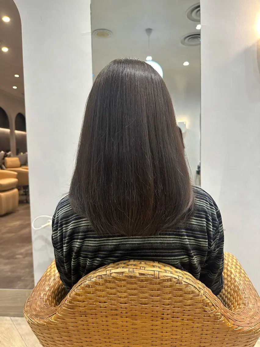 セミロング カラー ヘアカラー 菊池 諒平のヘアスタイル