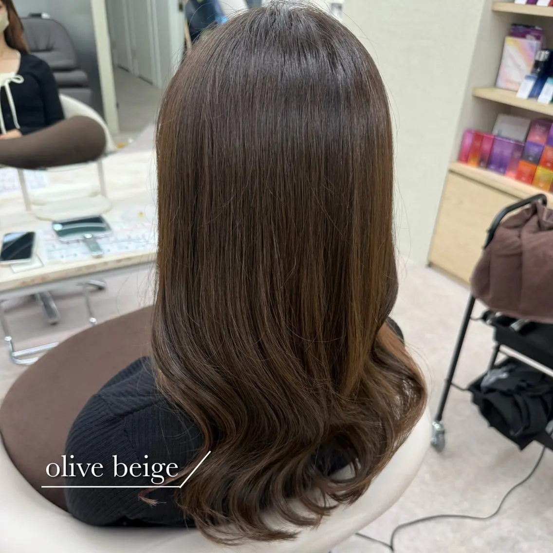 ロング カラー カット ヘアカラー トリートメント 美髪矯正/ベージュ カラー🧸綾里のヘアスタイル