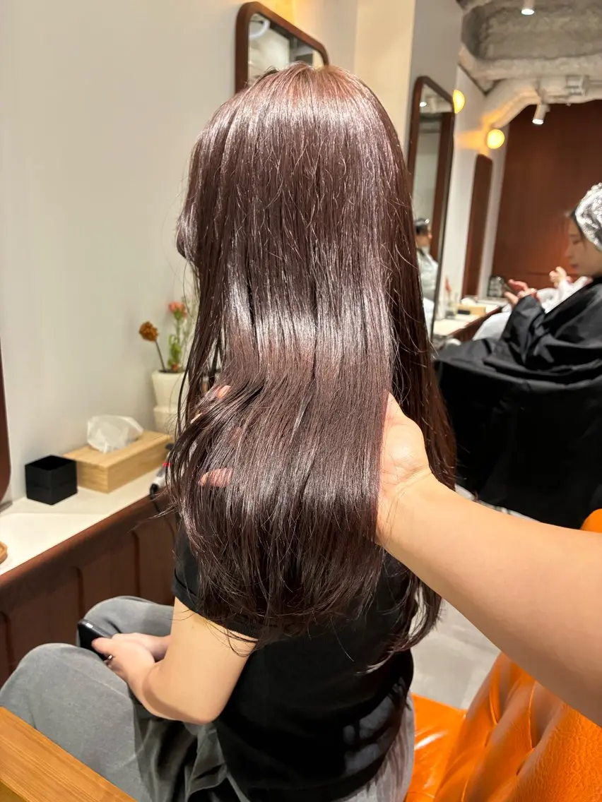 セミロング カラー ヘアアレンジ カット ヘアカラー トリートメント 💟Opus // Mizuki🐕のヘアスタイル