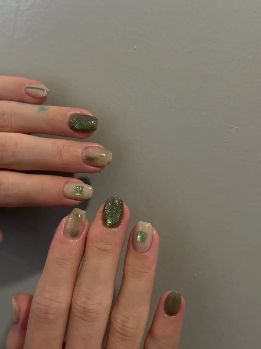 ネイル フレンチネイル マグネットネイル 持ち込み ニュアンスネイル ワンカラーネイル ハンドネイル LINEA.nail Kozueのネイルデザイン