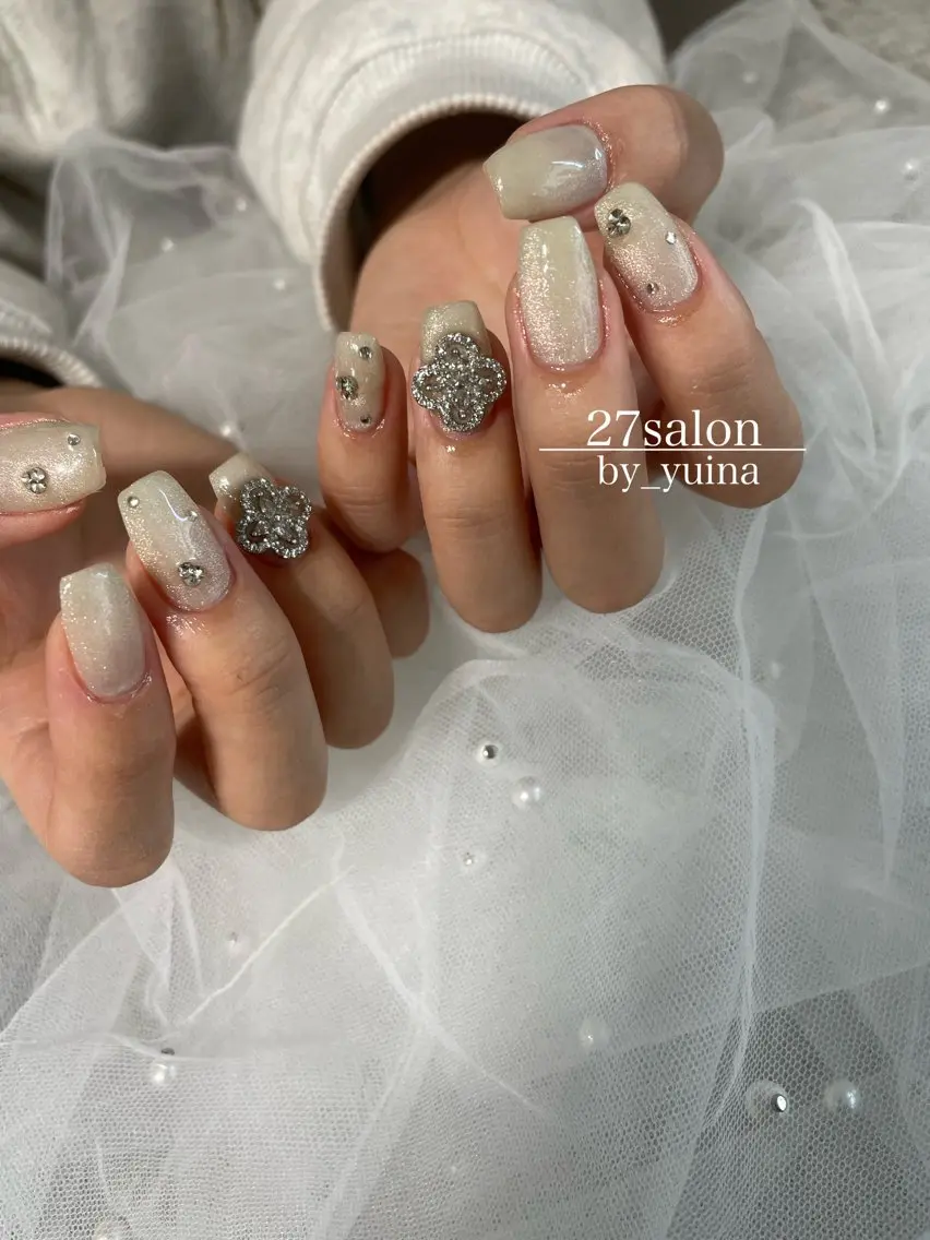 ネイル マグネットネイル ハンドネイル 27salon yuinaのネイルデザイン