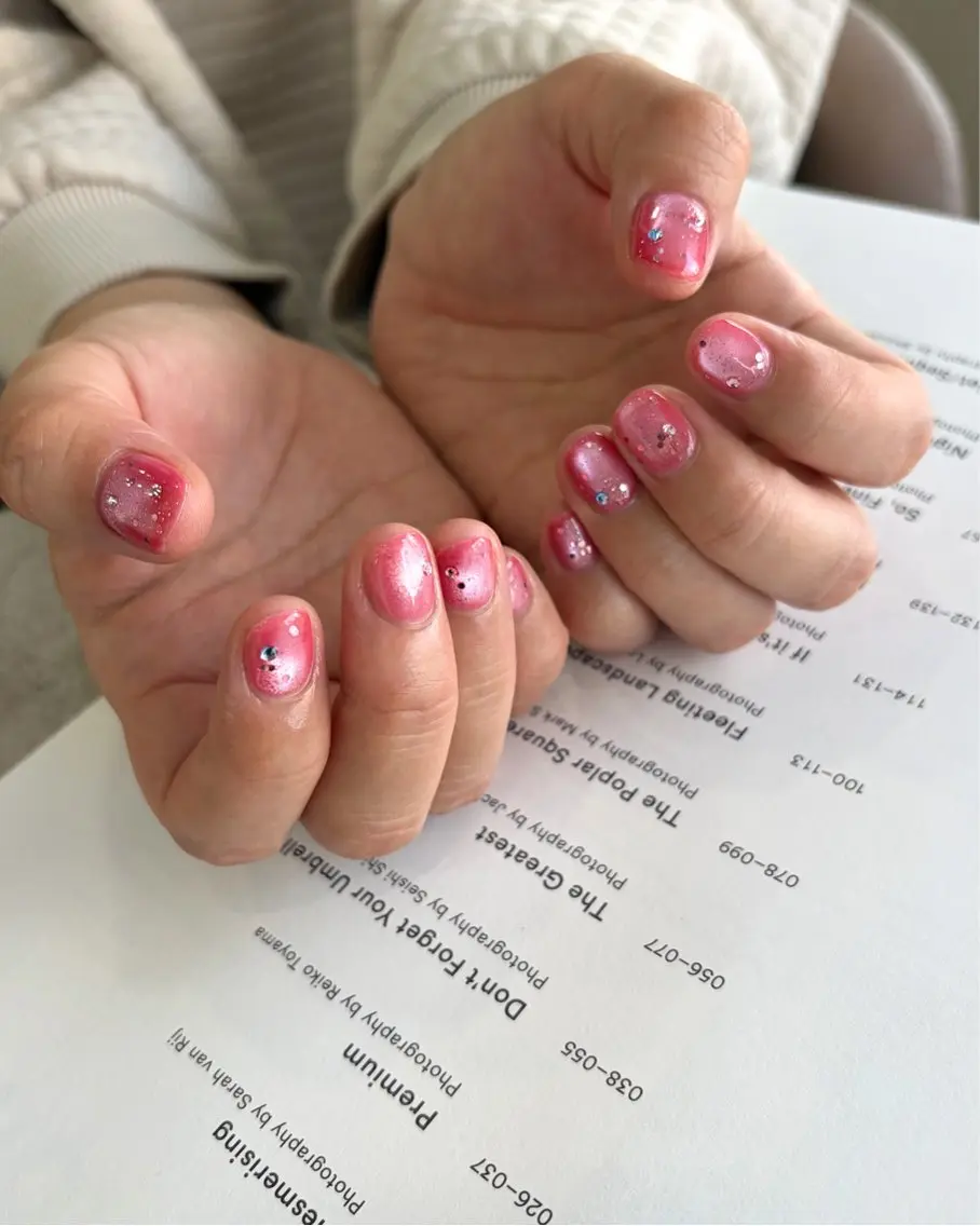 ネイル ストーンネイル ハンドネイル nailsalon amity🌿池田のネイルデザイン