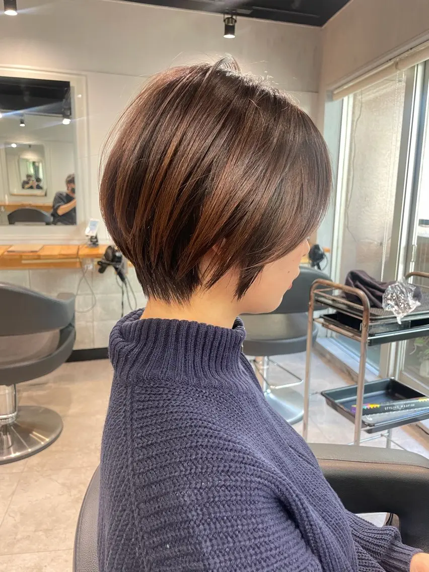 ショート カラー カット ヘアカラー トリートメント ヘッドスパ ヘアセット 🦋ハイトーンボブ ショート🦋トシキのヘアスタイル