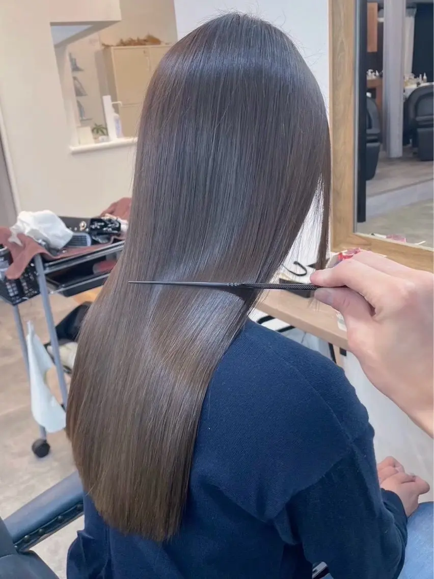ロング カラー 髪質改善 ANs. かずはのヘアスタイル