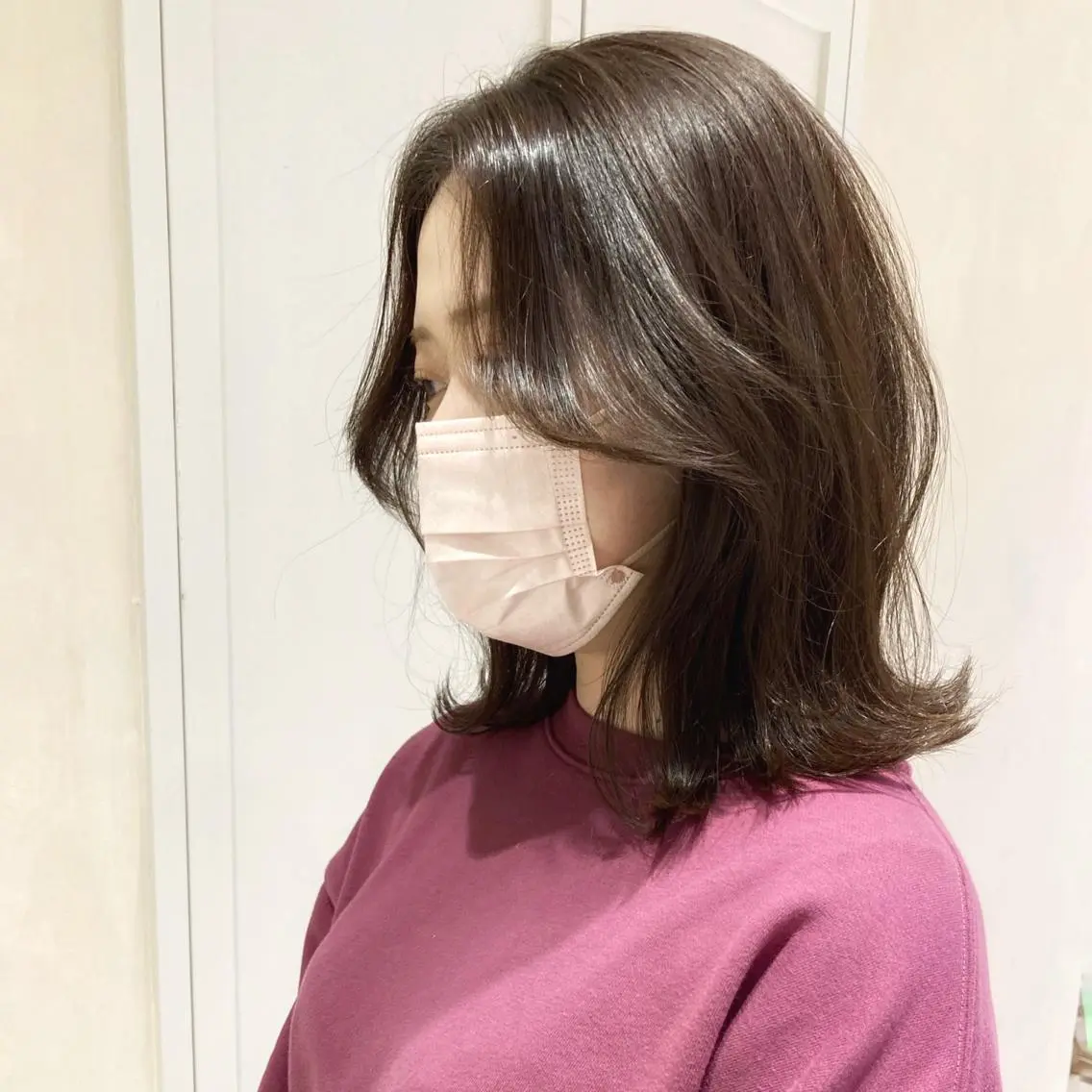 ミディアム カラー ダブルカラー グレージュ 髪質改善 トリートメント MURANAKA RYOのヘアスタイル