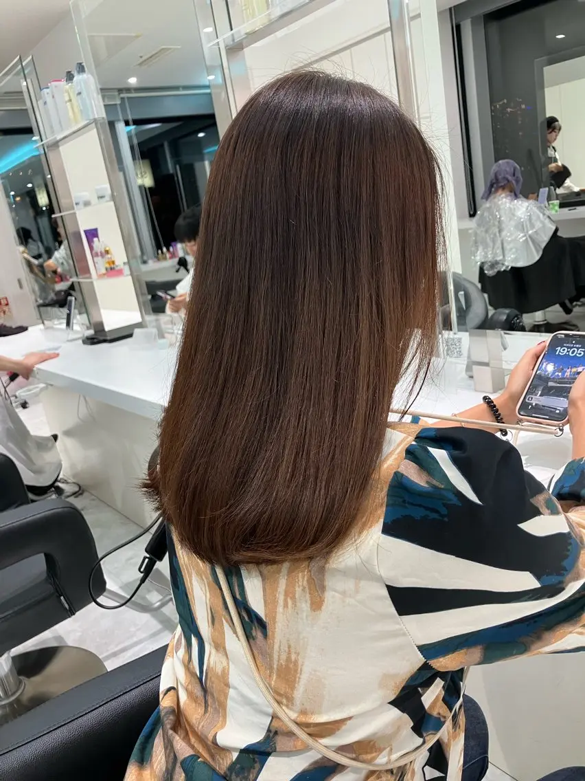ロング カラー ヘアアレンジ 💓色落ちまで綺麗な 垢抜けカラー💓のヘアスタイル