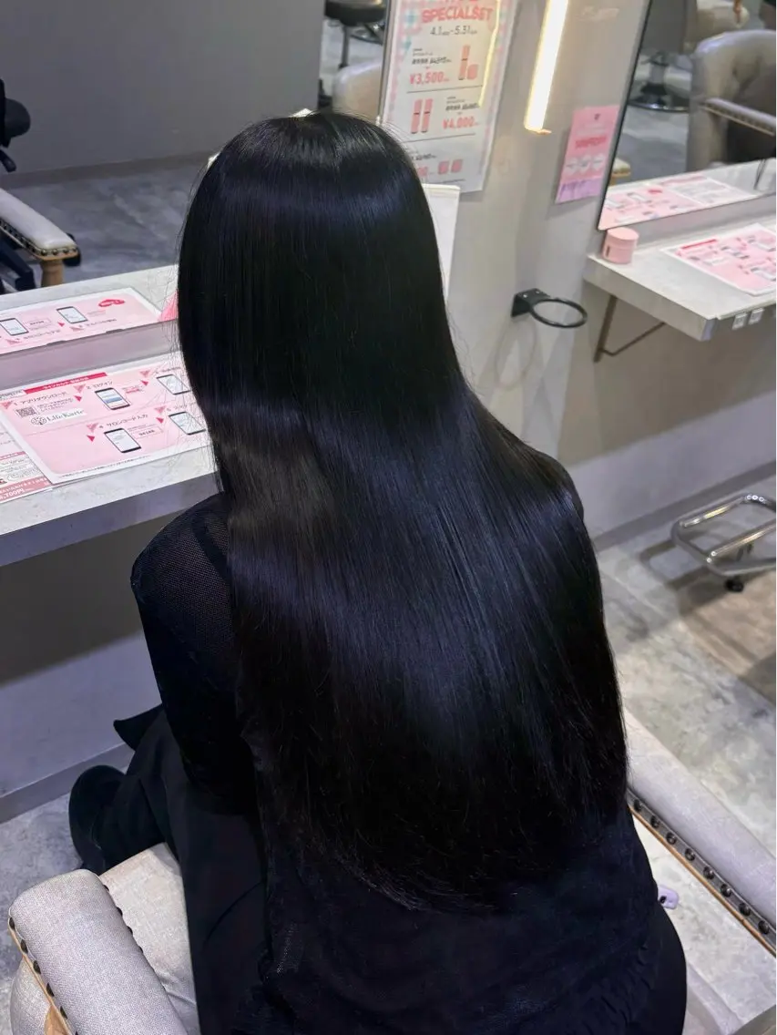 カラー 黒髪 透明感カラー ヘアカラー ARI🩰🕯️甘々 カラー /愛されヘアのヘアスタイル