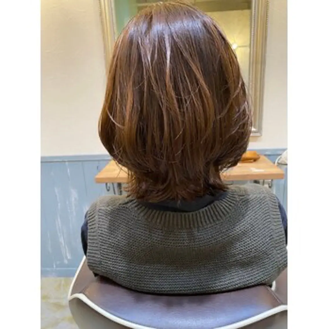 ミディアム くびれヘア スタイリスト まことのヘアスタイル
