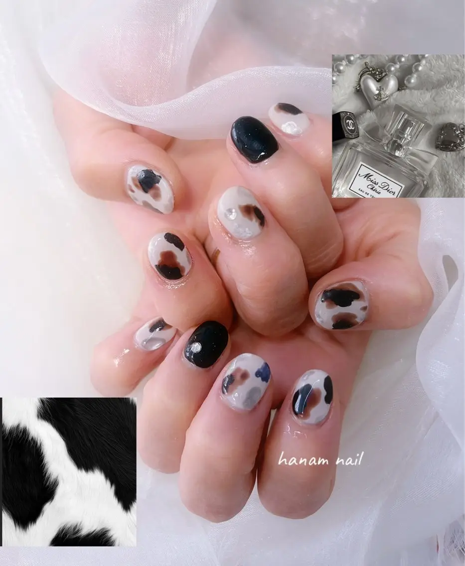 ネイル ハンドネイル hanam nail 🌿🩵ハナムネイルのネイルデザイン