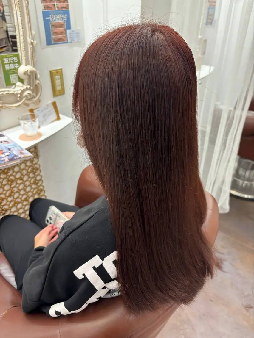 ロング カラー ヘアカラー 志村 梨帆のヘアスタイル