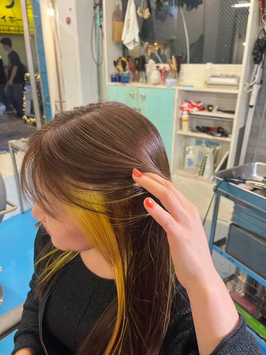 ロング カラー YOKO こりんのヘアスタイル