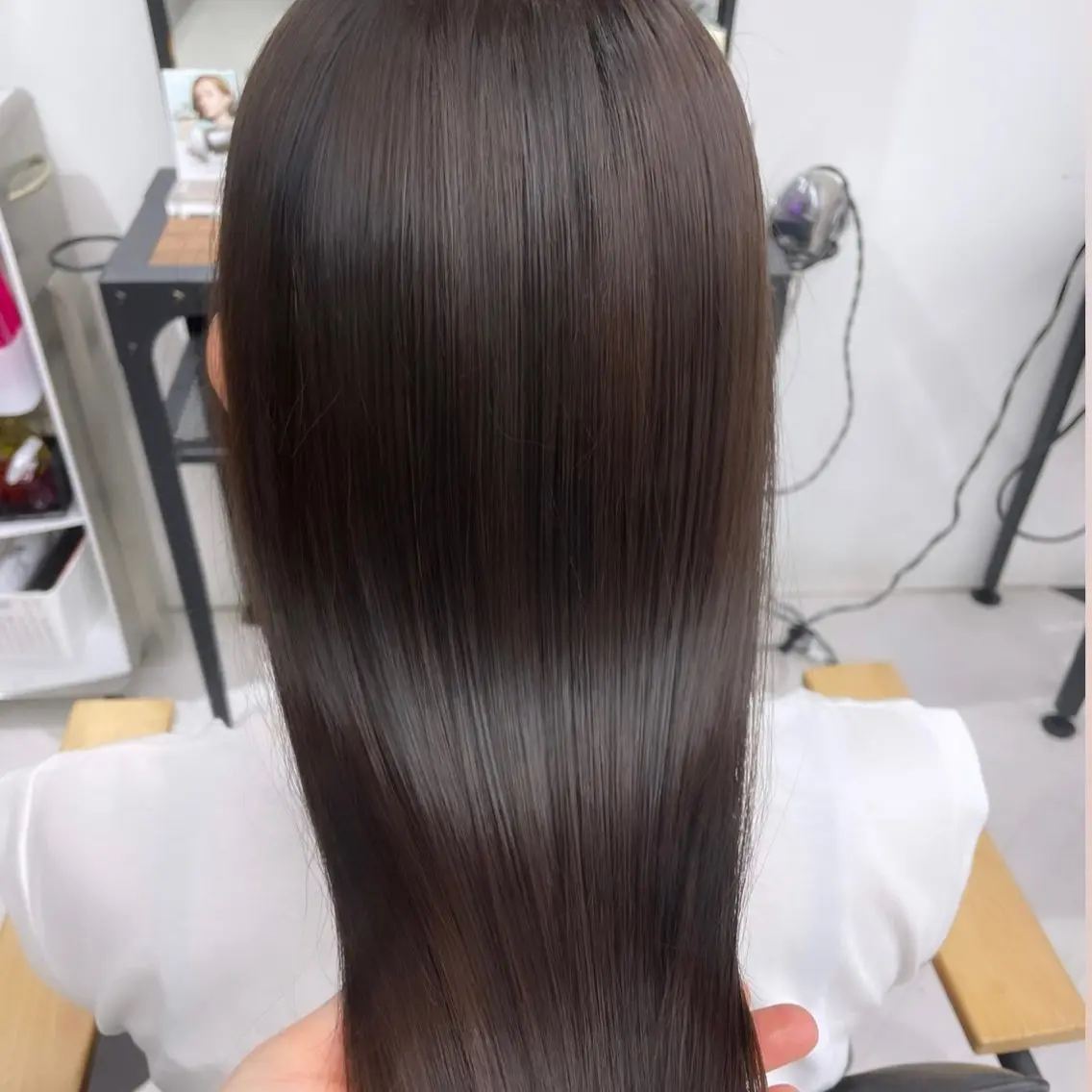 ミディアム カラー パーマ ヘアアレンジ メンズ 髪質改善 トリートメント 酸性ストレート ストレートパーマ mona/ ストレートスタイル✨のヘアスタイル