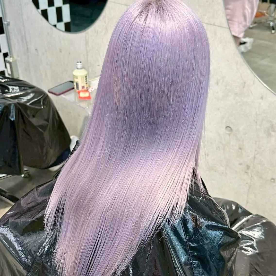 セミロング カラー ブリーチ ヘアカラー トリートメント ✨ブリーチカラー× 艶髪SUZU🛼🫧のヘアスタイル