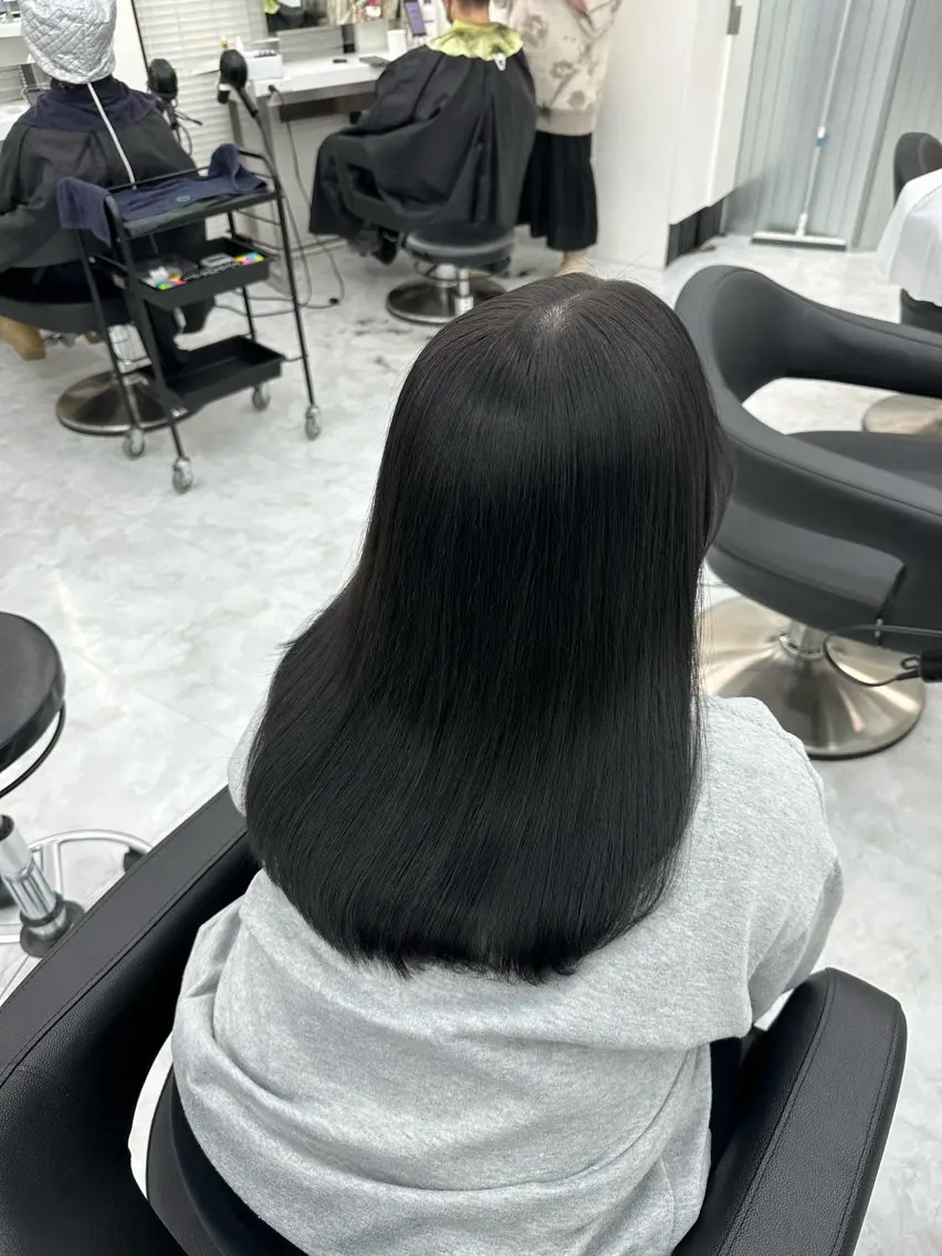 ミディアム ヘアカラー トリートメント ヘッドスパ ヘアセット rio🧚🏻♀️ 暖色/グレージュのヘアスタイル