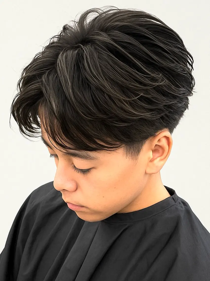 メンズ カット パーマ 🪽直毛男子の救世主 🪽フェザーパーマのヘアスタイル